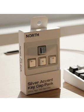 NWT North Silver Accent Key Cap Pack - Arrow Keys & Spacebar